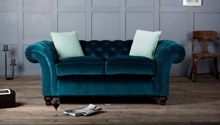 Velor sofas: pros and cons, types and choices
