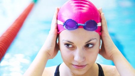 Ženske kape za bazen: opis, vrste, pravila odabira