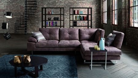 Loft style sofas in the interior