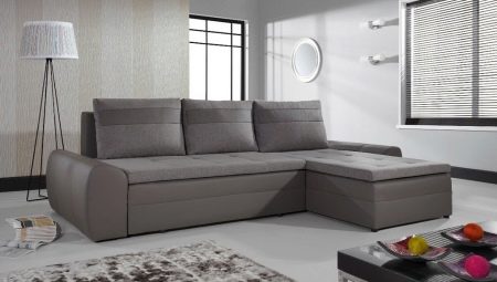 Kaip išsirinkti didelę kampinę sofą su prieplauka?