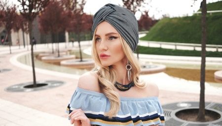 Summer turban: materials and colors