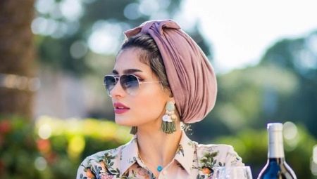 Khăn turban của phụ nữ: làm thế nào để buộc và mặc gì?