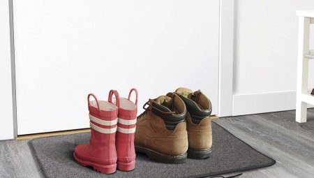Velg en matte for tørking av sko