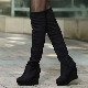 Winter wedge boots