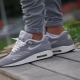 Gray sneakers