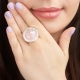 Розов кварцов пръстен