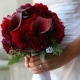 Ramo de borgoña para la novia: especialmente la elección de colores e ideas para la composición del diseño.