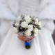 Brude buket med hvide roser: valg og design muligheder