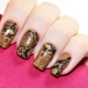 Nail design with the effect of snake skin - cheeky, but beautiful!