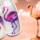 How to make a stylish manicure with flamingos?