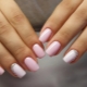 Manicure rosa pálido - a personificação da feminilidade e charme