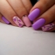 Manicure Pink-Lilac - penyelesaian bergaya dan cerah