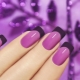 Violetinė prancūzų kalba ant nagų: dekoro idėjos ir gražūs deriniai
