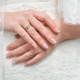 Ideas para manicura de diseño de bodas para uñas extendidas