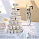 Cupcakes cho một đám cưới: tính năng, thiết kế và trình bày