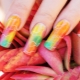 Rainbow manicure: segredos de design e idéias de moda