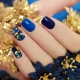 Plava manikura: stilski ideje i tajne dekor