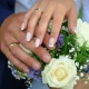 Manicure de casamento com gel polonês