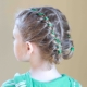 Hermosos peinados para niñas en el jardín de infantes