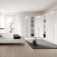 Vita skåp i sovrummet: variationer och funktioner valfritt