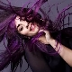 Violetit hiukset: sävyyhdistelmävaihtoehdot ja maalausvinkit