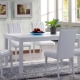 Употреба белих кухињских столова у унутрашњости кухиње