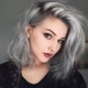 Ash gray hair color