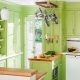 Cozinhas de pistache: tipos e design de interiores