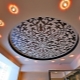 Ceilings with a pattern in the hall: beautiful examples