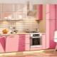 المطابخ الوردية: تركيبات الألوان وخيارات التصميم