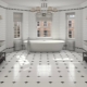 Gạch phòng tắm màu đen và trắng: ưu và nhược điểm, sự lựa chọn và thiết kế