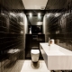 Черен тоалет: плюсове и минуси, декориране на съвети и примери