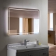 Funktioner för att välja en pekspegel med bakgrundsbelysning i badrummet