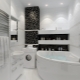 حمام أبيض وأسود: خيارات التصميم