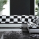 Svart-hvite sofaer: funksjoner og regler for kombinasjon
