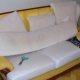 Recursos de substituição de espuma no sofá