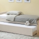 Otomana con colchón ortopédico y caja para ropa de cama: tipos y opciones