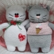Descrição e padrões de tricô de gatos amigurumi originais