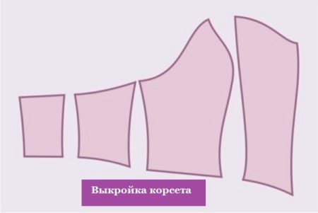 Пример за модел на сватбен корсет