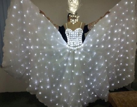 Vestido de noiva com lâmpadas LED