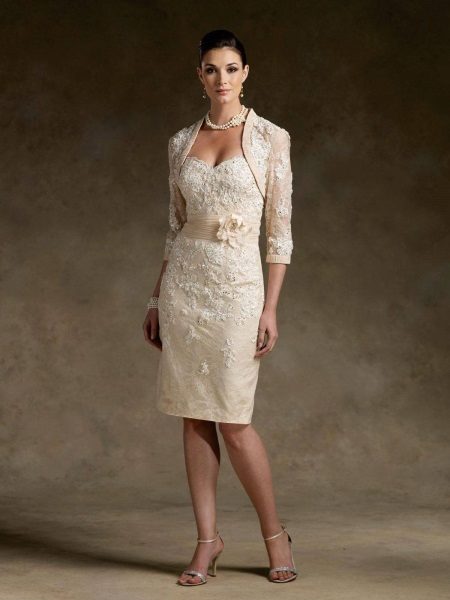 Сватбена рокля Midi с Болеро