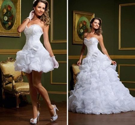 Великолепна трансформаторна сватбена рокля
