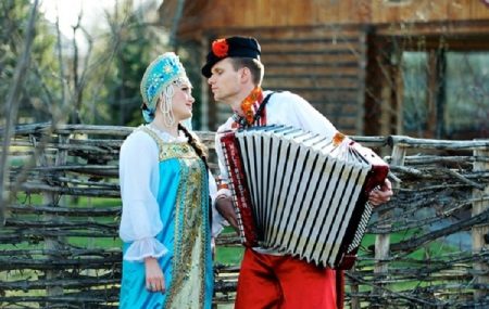 Svadba v ruskom ľudovom štýle