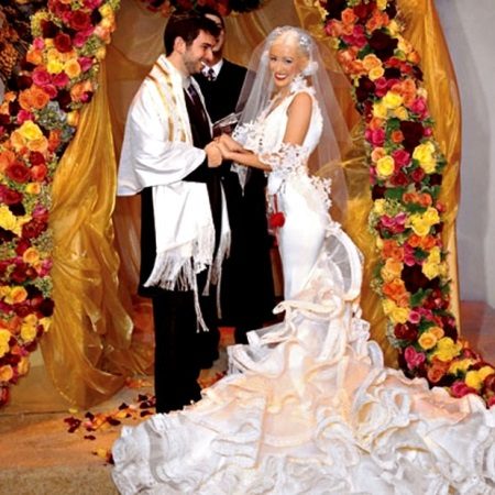 Christina Aguilera kāzu kleita