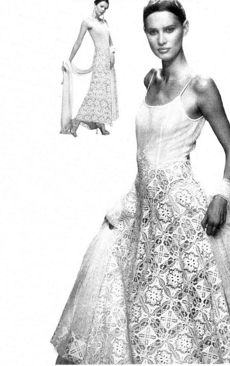 فستان زفاف كروشيه من المجلة