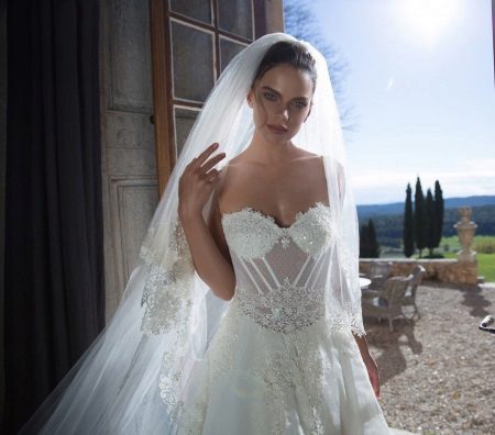 Corset de mariage transparent pour robe de mariée