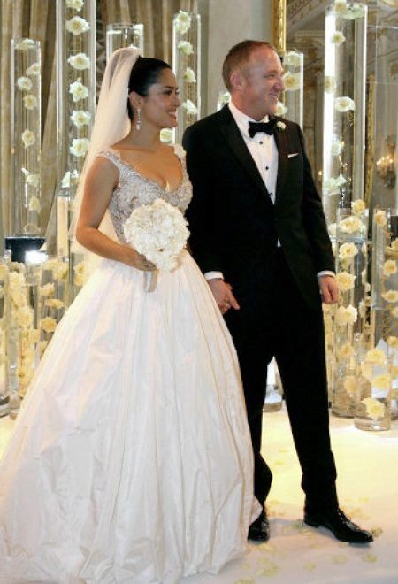 Salma Hayek vestido de noiva