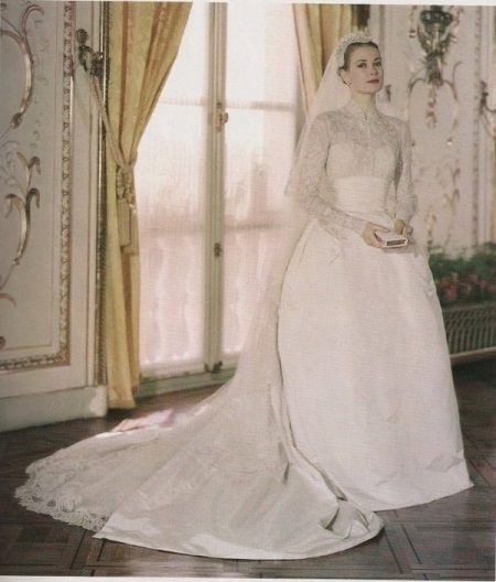 Grace Kelly vestido de casamento de trem