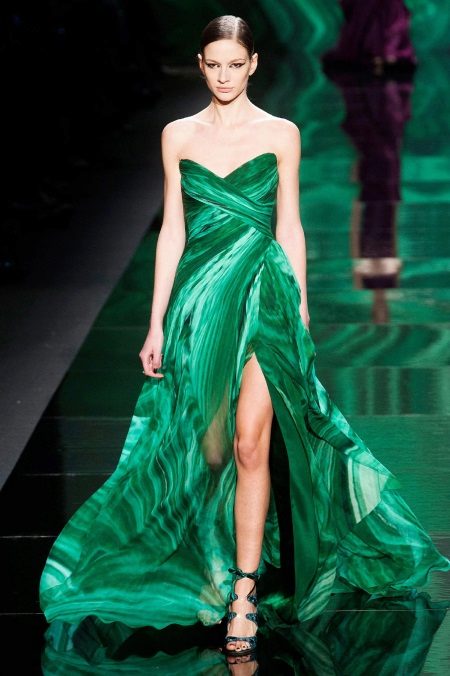 Πράσινο φόρεμα με βράδυ