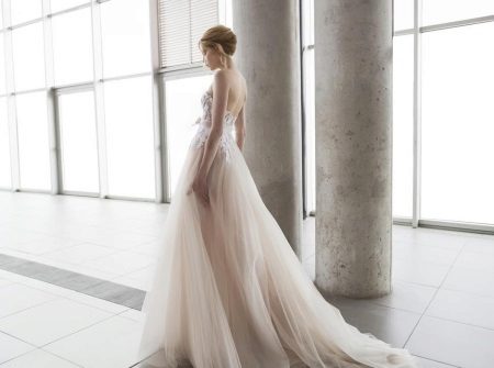 Beige Ivory Wedding Dress